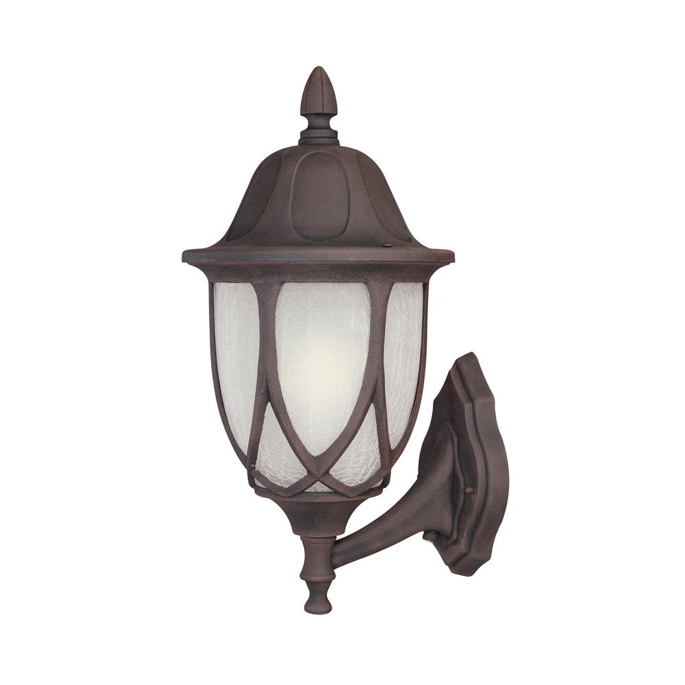 Designers Fountain 2868-AG 9 inches Cast Wall Lantern in Autumn Gold (Satin Crackled Glass)